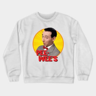 Pee-Wee's Beautiful Yellow Color Background Crewneck Sweatshirt